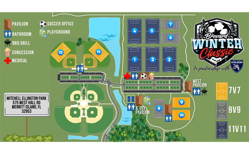 Mitchell Ellington Field Map